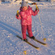 Лыжи детские с креплениями и палками Вираж-спорт (100 см)